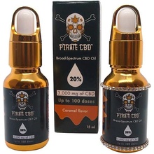 Pirate CBD Broad-Spectrum 20% CBD olej 3000 mg karamelová aróma 15 ml