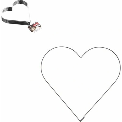 Vykrajovač na sušienky z nehrdzavejúcej ocele HEART 3,5x3,5 cm - ORION