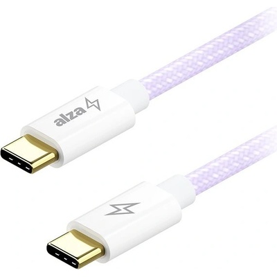 AlzaPower APW-CBTC2001CV CompactCore USB-C to USB-C 2.0, 100W, 1m, fialový