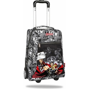 COOLPACK Ученическа раница на колела Coolpack - Compact - Avengers, едно основно голямо отделение, подсилено дъно, телескопична дръжка, разноцветна (F086778)