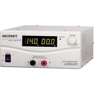 VOLTCRAFT SPS 1540 PFC laboratorní zdroj s nastavitelným napětím, 3 - 15 , 4 - 40 A, 600 W, Remote, výstup 1 x, SPS 1540