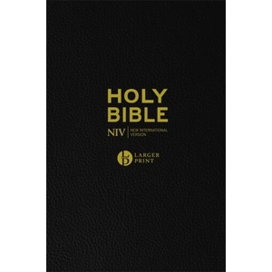 NIV Larger Print Black Leather Bible | New International Version (ISBN: 9781529391336)