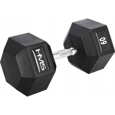 HMS Potažené/pogumované činky s pevnou hmotností 1 x 60 kg