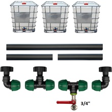 Profi propojení: 3 IBC nádrže + 3/4" zahradní kohout Z