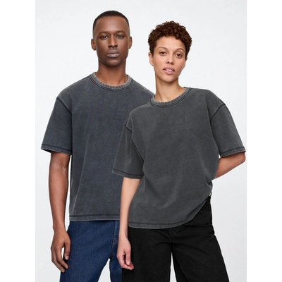 GAP Crop tričko Heavyweight Černá