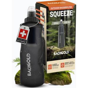 Bachgold Туристическа бутилка с филтър Bachgold Squeee 500 ml grey
