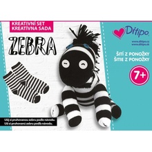 Ditipo Kreativní set Šití z ponožky Zebra 21 x 16 x 4 cm věk