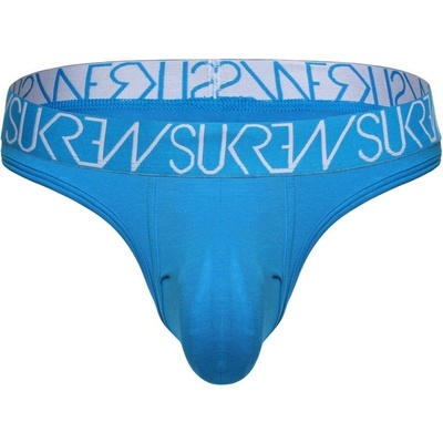 Sukrew Classic Pánske tangá Thong Azure modré pánske tangá