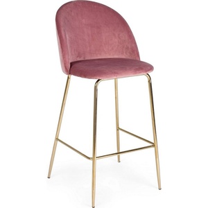 Bizzotto Бар стол CARRY 51x55x105cm руж/злато (0734300)