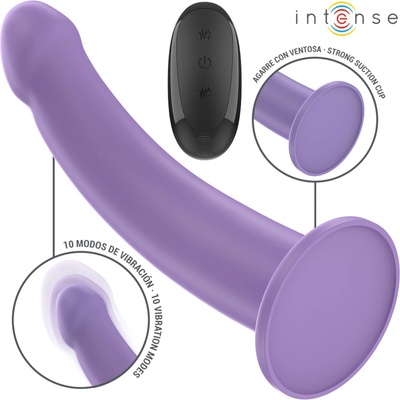 Intense Eddie Vibrator with Suction Cup & Remote Control Purple