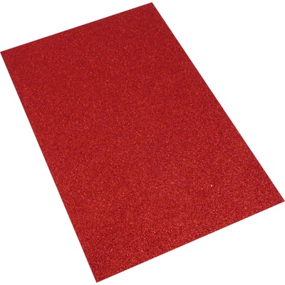 TEMPUS Pěnová guma A4 glitr červená EG-004