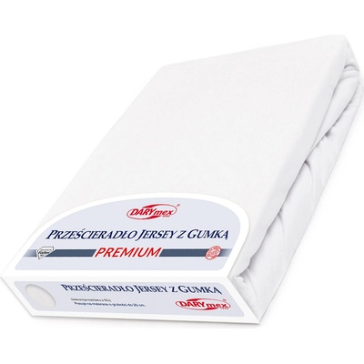 Darymex jersey prestieradlo Premium biele 130X200