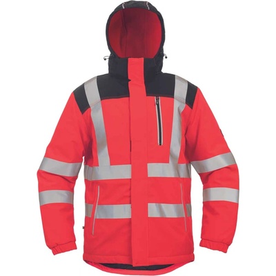 CERVA Cerva knoxfield hvps wint / Изолирано зимно hi-vis яке с подвижна качулка - червено l (0301055720003)