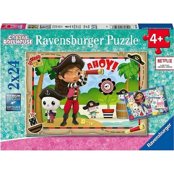 Image 1 of Ravensburger Puzzle Ravensburger Gabby's Dollhouse 2x24pc (10105710)