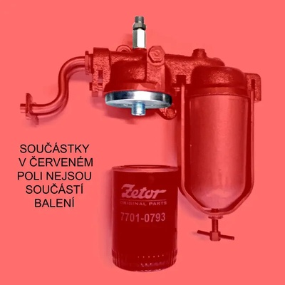 Sada na přestavbu na plnoprůtokový olejový filtr pro Zetor 25 | PPF-Z25 | AGROAD