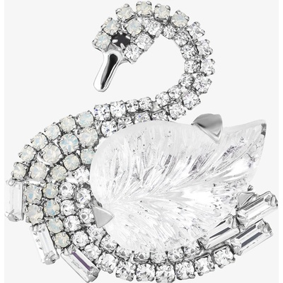 Preciosa brož s českým kříšťálem Labuť Glam Swan Glamour 2480 00