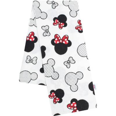 NEW BABY Flanelová plena s potiskem 70 x 80 cm BÍLÁ Mickey & Minnie