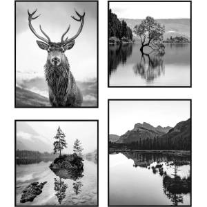 knor Картини в комплект от 4 бр. 30x40 cm Wild (ZEST016DB2X30X40+2X30X30L15,18,002)