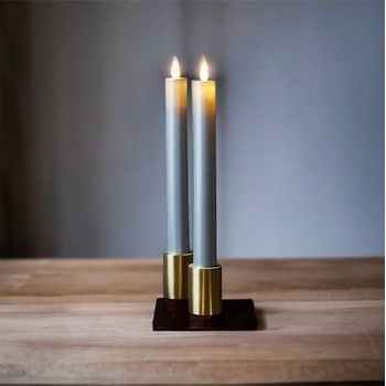 SIRIUS SIRIUS Led sviečka Sara tall 2 set strieborná 25cm 81123