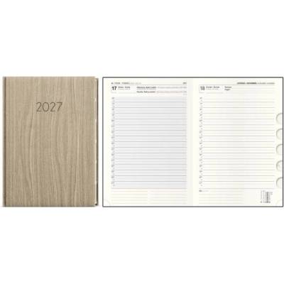 Ctirad Wood A5 denní 2027 světlý hnědý