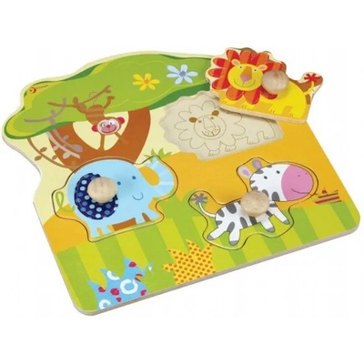 Classic World Детски дървен пъзел Classic World - Диви животни (3543)