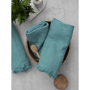 MKLozkoviny Vaflová osuška Florencia 100 x 150 cm morská modrá