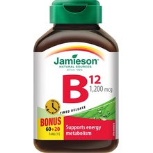 Jamieson Vitamín B12 1200mcg s post.uvolňov. 80 tablet