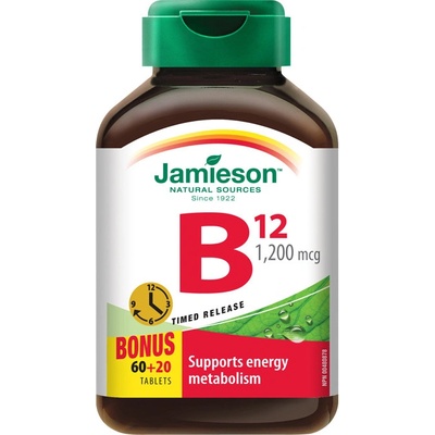 Jamieson Vitamín B12 1200mcg s post.uvolňov. 80 tablet