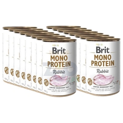 Brit Adult Mono Protein Rabbit 18 x 400 g