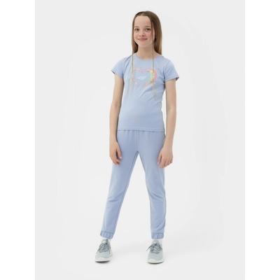 4F dievčenské nohavice TTROF158 Modrá