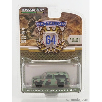 Greenlight Chevrolet M1009 Cucv Us Army 1985 Vojenská Kamufláž 1:64