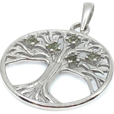 Jan Kos jewellery Stříbrný přívěsek s vltavínem 32106287