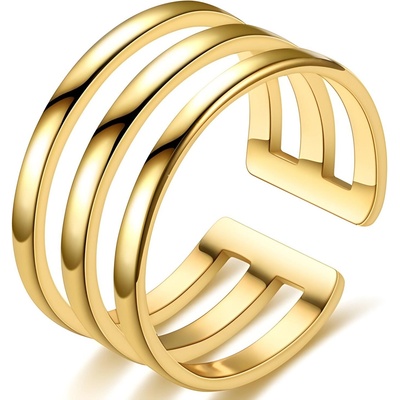 HARAHU Пръстен Триплекс - Златен kp17262 (tx-17262)