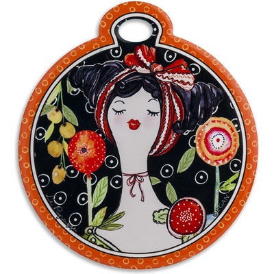 Egan LE PUPAZZE Podložka pod hrnce černá 16x18 cm