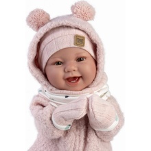 Llorens 84480 NEW BORN realistická bábätko so zvukmi a mäkkým látkovým telom 44
