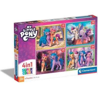 Clementoni 4 в 1 Пъзел My Little Pony (1009095F)