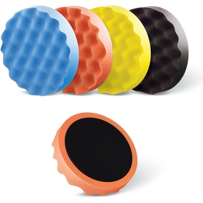 BOLL Profilovaná houbička na leštění na suchý zip 150mm střední oranžová