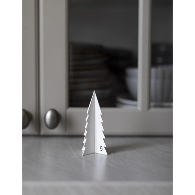 STOREFACTORY Kovová dekorácia stromček GIMDALEN malý V.10cm biely