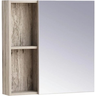 Inter Ceramic Горен шкаф за баня с огледало ICMC 6060-045 Сиена, Inter Ceramic, PVC, дървесен цвят, 60x14x60см (6060-045)