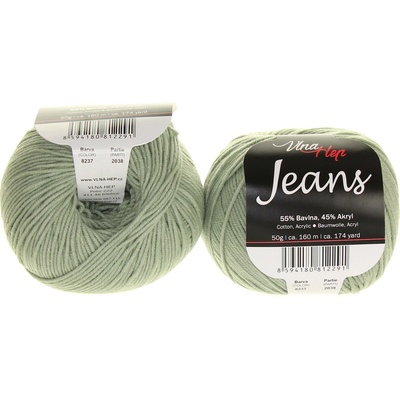 Vlna Hep Jeans šedozelená 8237