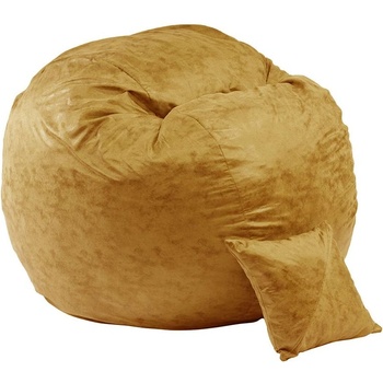 Image 1 of PUFRELAX Комплект Барбарон и декоративна възглавница, 600л. , King Size - Amber, Перящ се калъф, Трансформира се в легло, Пълнеж с микс от мемори пяна и дунапрен, Гама Premium, 8978 (PUF-M-KP-PT-AMB)