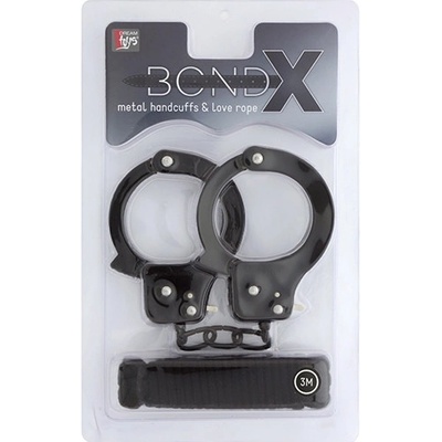 Dreamtoys Bondx Metal Cuffs - Black
