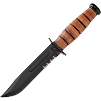 Ka-Bar Short USMC Knife With Leather Sheath