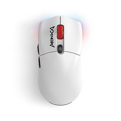 Myš bezdrátová, Marvo MONKA G995W, bílá, optika, 26000DPI