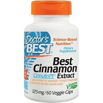 Image 1 of Doctor's Best BEST Cinnamon Extract with CinnulinPF 125 mg [60 капсули]