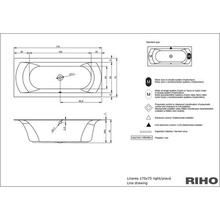 Riho LINARES 170 x 75 cm BT4400500000000
