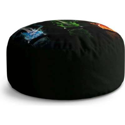 Sablio Taburet Circle Kytary: 38x48 cm