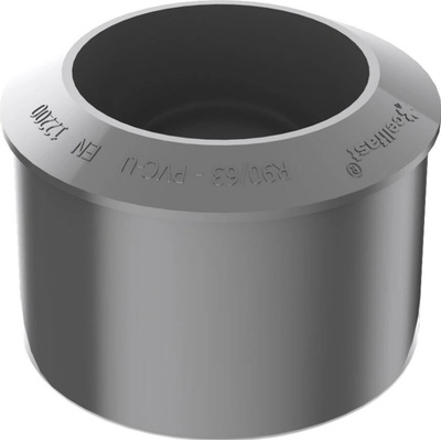 Bryza PVC redukčný adaptér 90/63 mm grafit