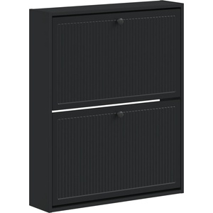 vidaXL Стенно шкафче за обувки EDE 71 x 17 x 86 см Инженерна дървесина (895976)