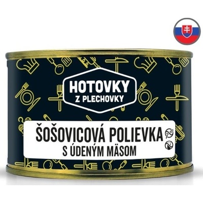 Hotovky z plechovky Čočková polévka s uzeným masem 400 g